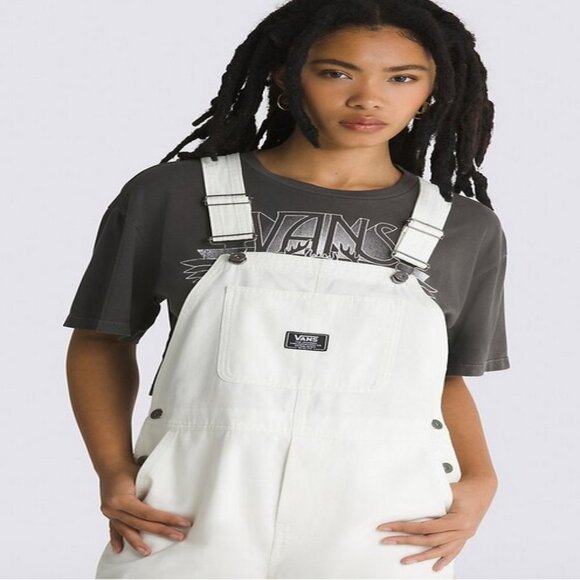 ✨ NWT - VANS "Ground Work" Overalls – Marshmallow White - Size Large✨ NOICE! - Picture 3 of 15